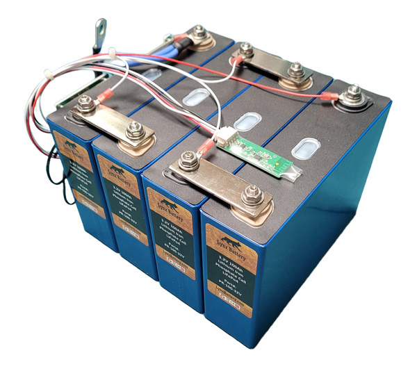 Lynx 12V 100Ah Lithium Iron Phosphate (LiFePO4) Prismatic Bluetooth Battery with 100A Smart BMS