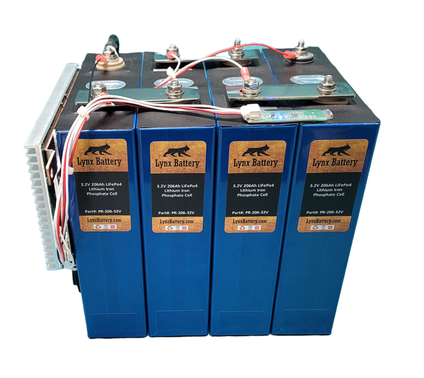 12V 206Ah Lithium Iron Phosphate (LiFePO4) Prismatic Bluetooth Battery with 200A BMS