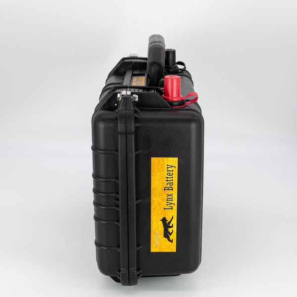 The Attaché 12V, 200Ah Lithium Iron Phosphate (LiFePO4) Portable Power Battery Bank, with Built-in BMS & Charge Port