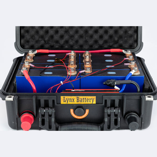 The Attaché 12V, 200Ah Lithium Iron Phosphate (LiFePO4) Portable Power Battery Bank, with Built-in BMS & Charge Port