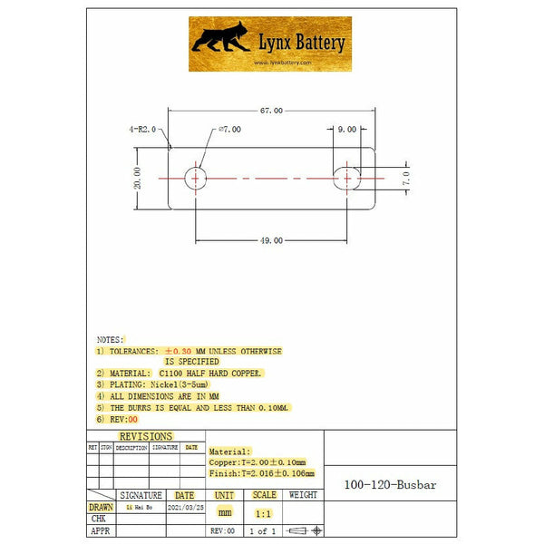 Busbar1204Specs