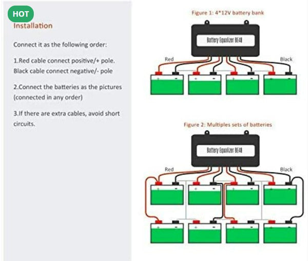 HA02 Battery Equalizer with Voltage Display